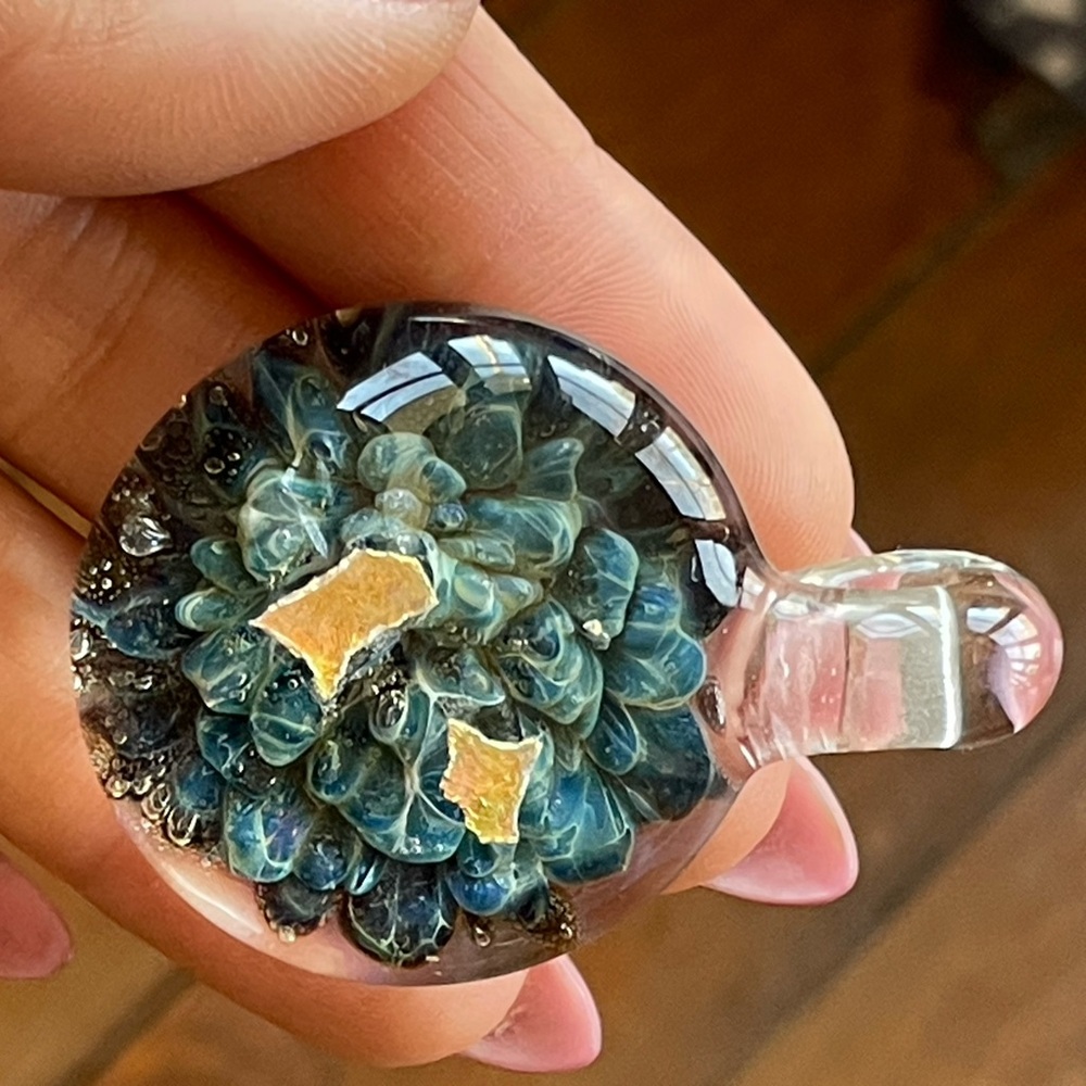 Hand Blown Glass Pendant